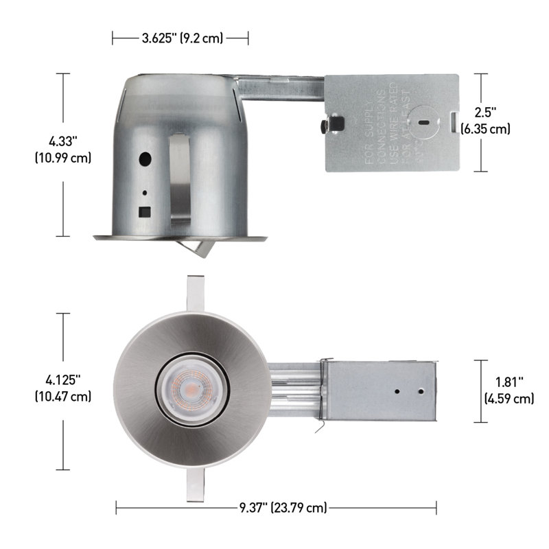 Globe Electric Company IC Rated Swivel Recessed Lighting Kit & Reviews